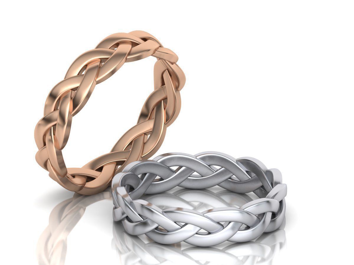 Braided Ring  3D print model_1