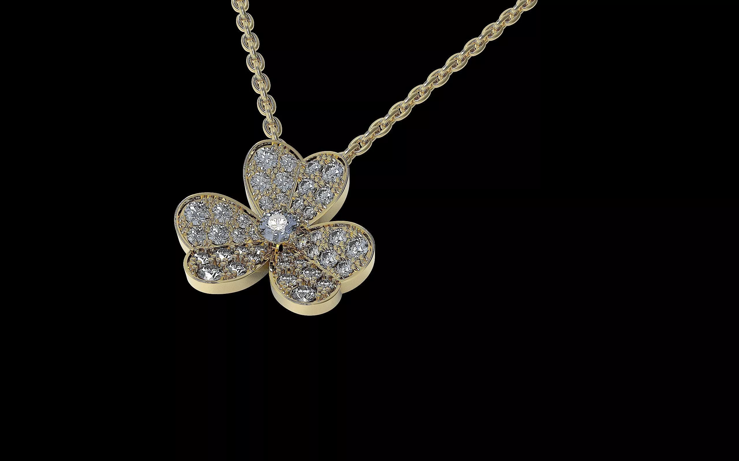 Flower Pendant 3D print model