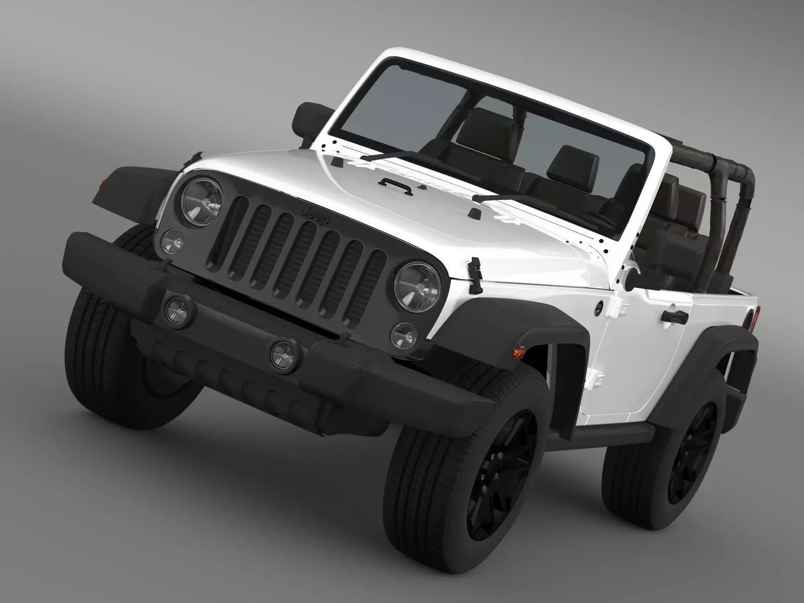 Jeep Wrangler Willys 2014 3D model_0