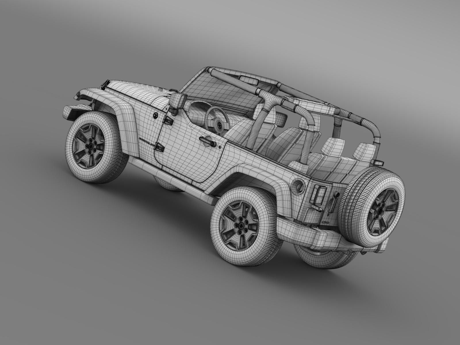 Jeep Wrangler Willys 2014 3D model_16