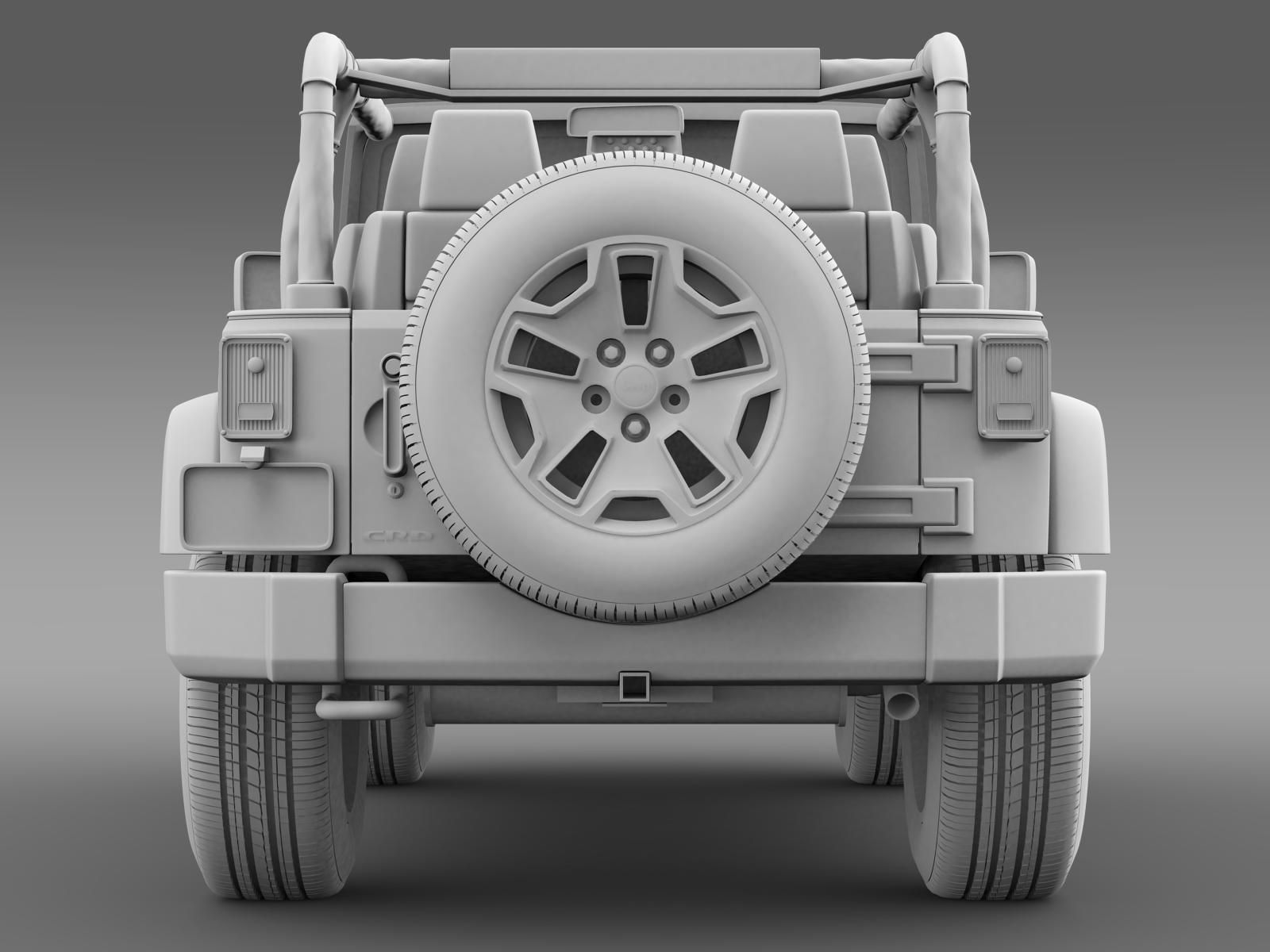 Jeep Wrangler Willys 2014 3D model_11