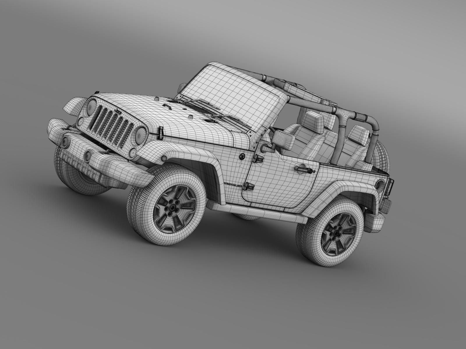 Jeep Wrangler Willys 2014 3D model_18