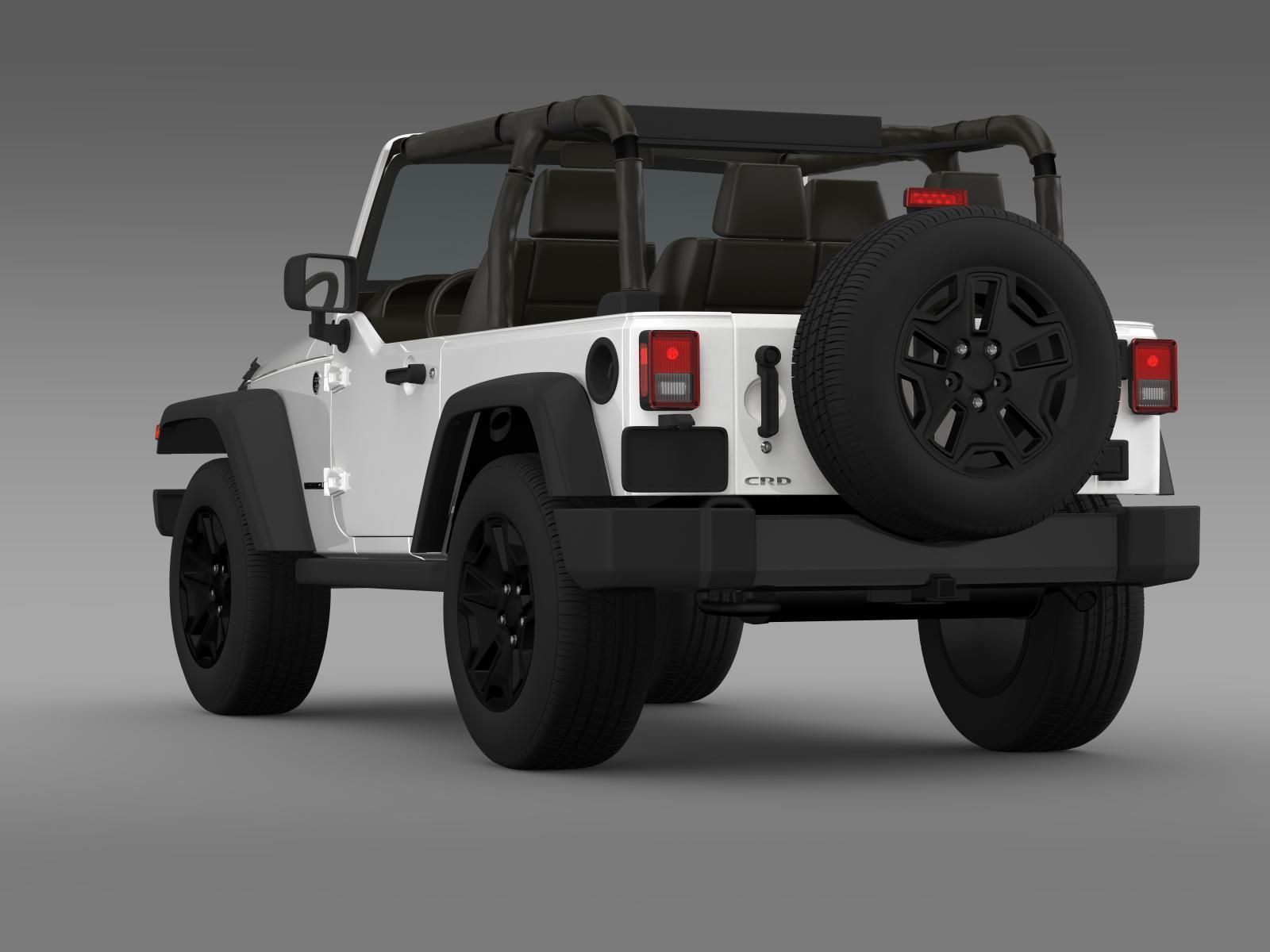 Jeep Wrangler Willys 2014 3D model_6