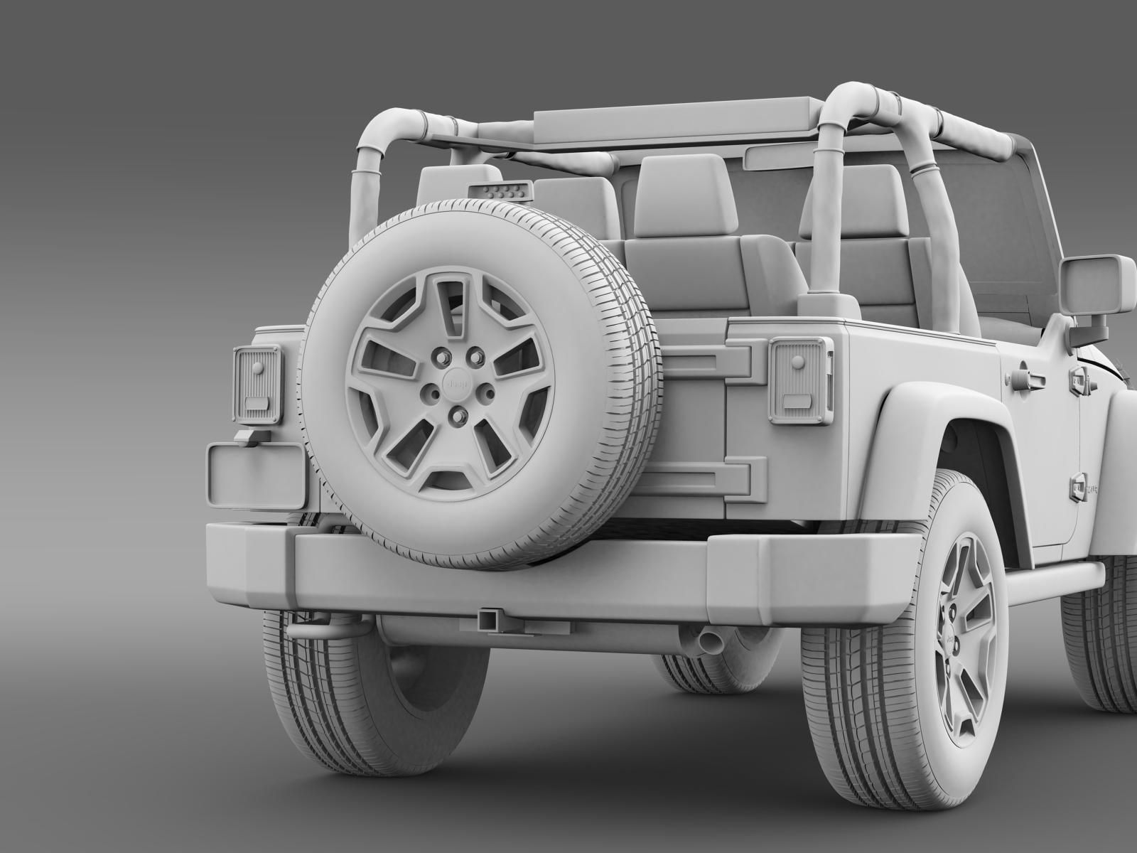 Jeep Wrangler Willys 2014 3D model_15