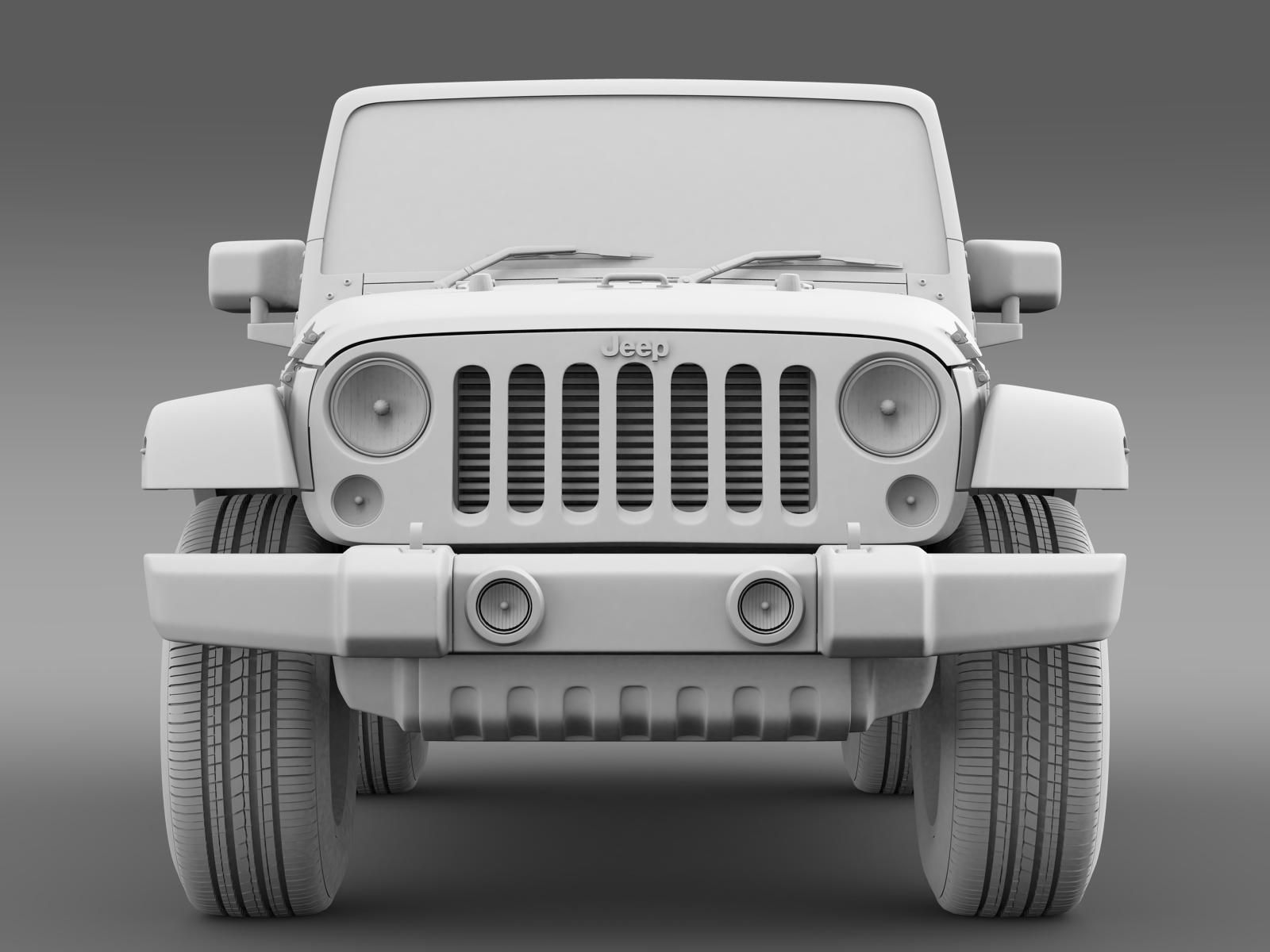 Jeep Wrangler Willys 2014 3D model_12
