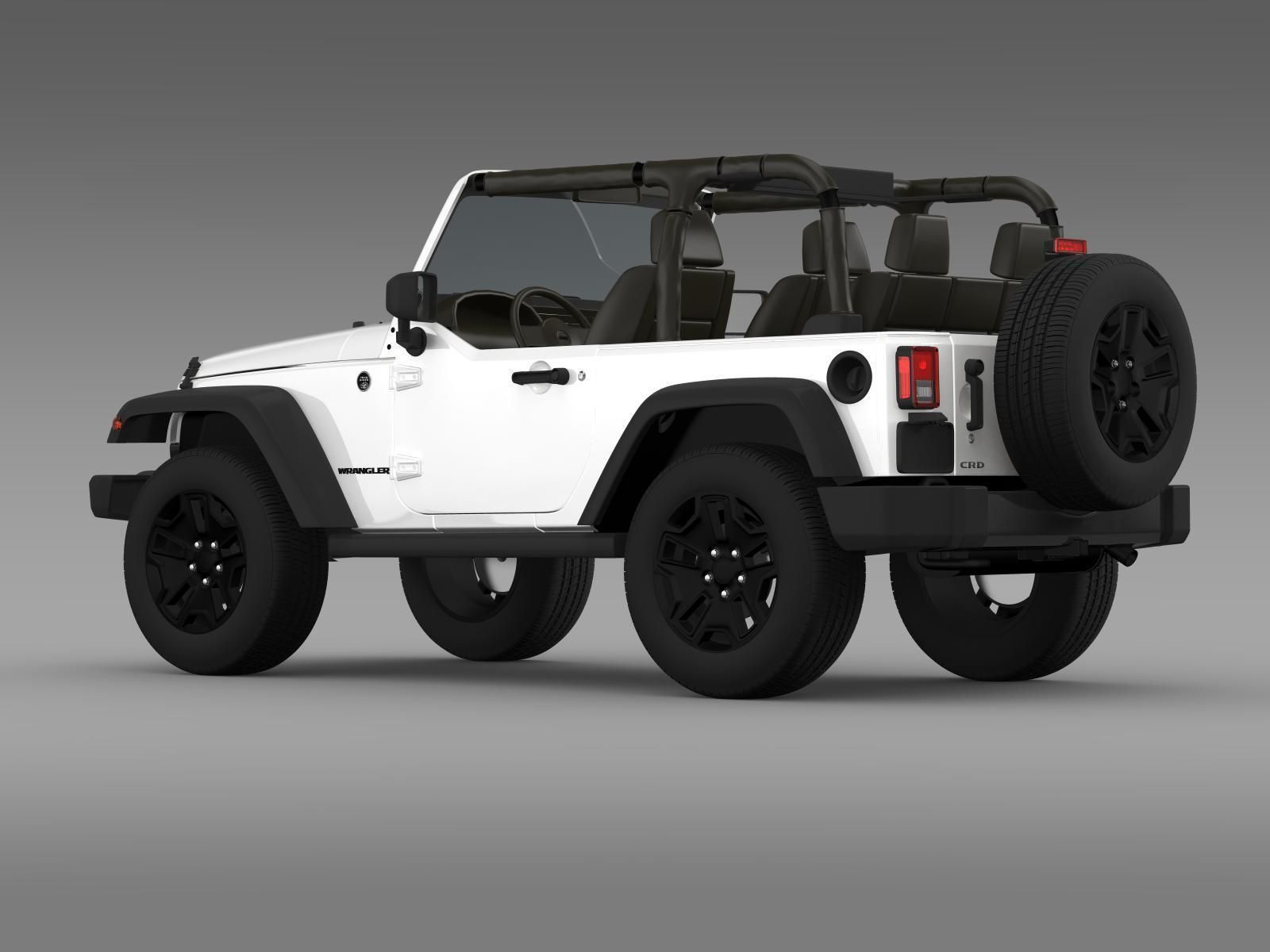 Jeep Wrangler Willys 2014 3D model_5