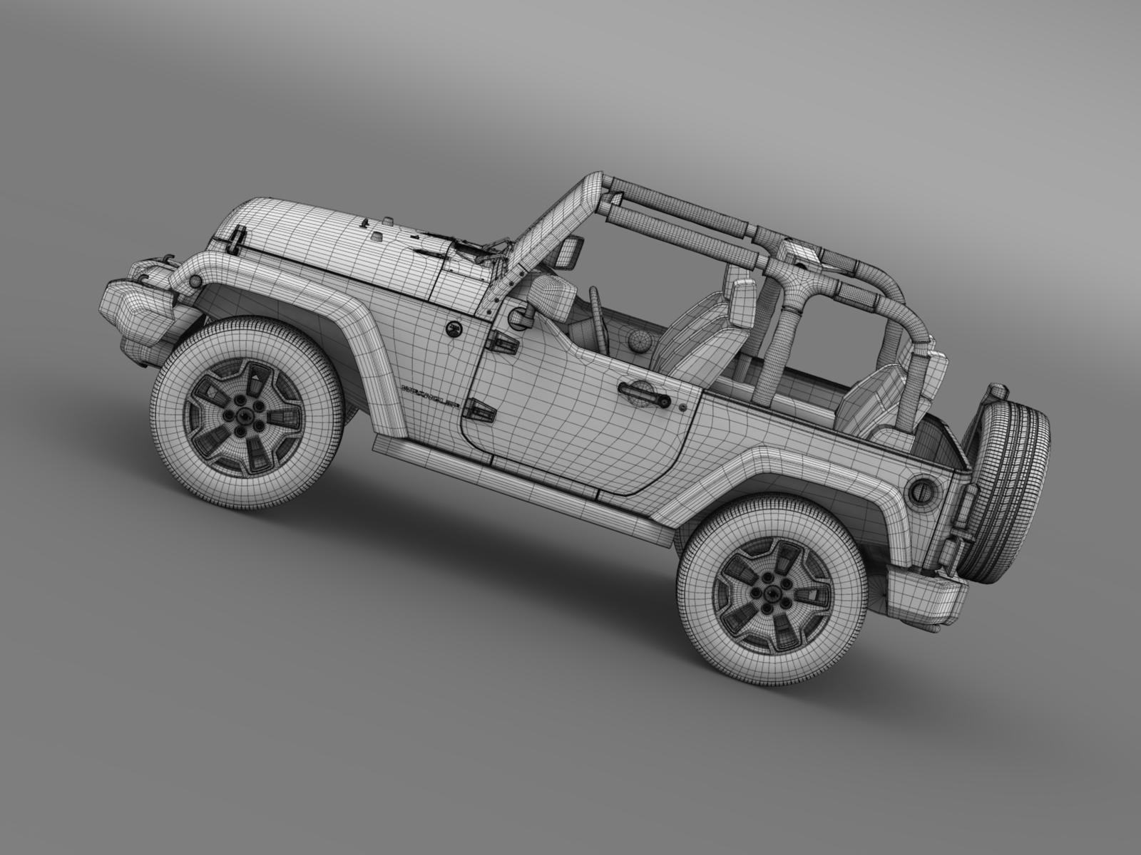 Jeep Wrangler Willys 2014 3D model_17