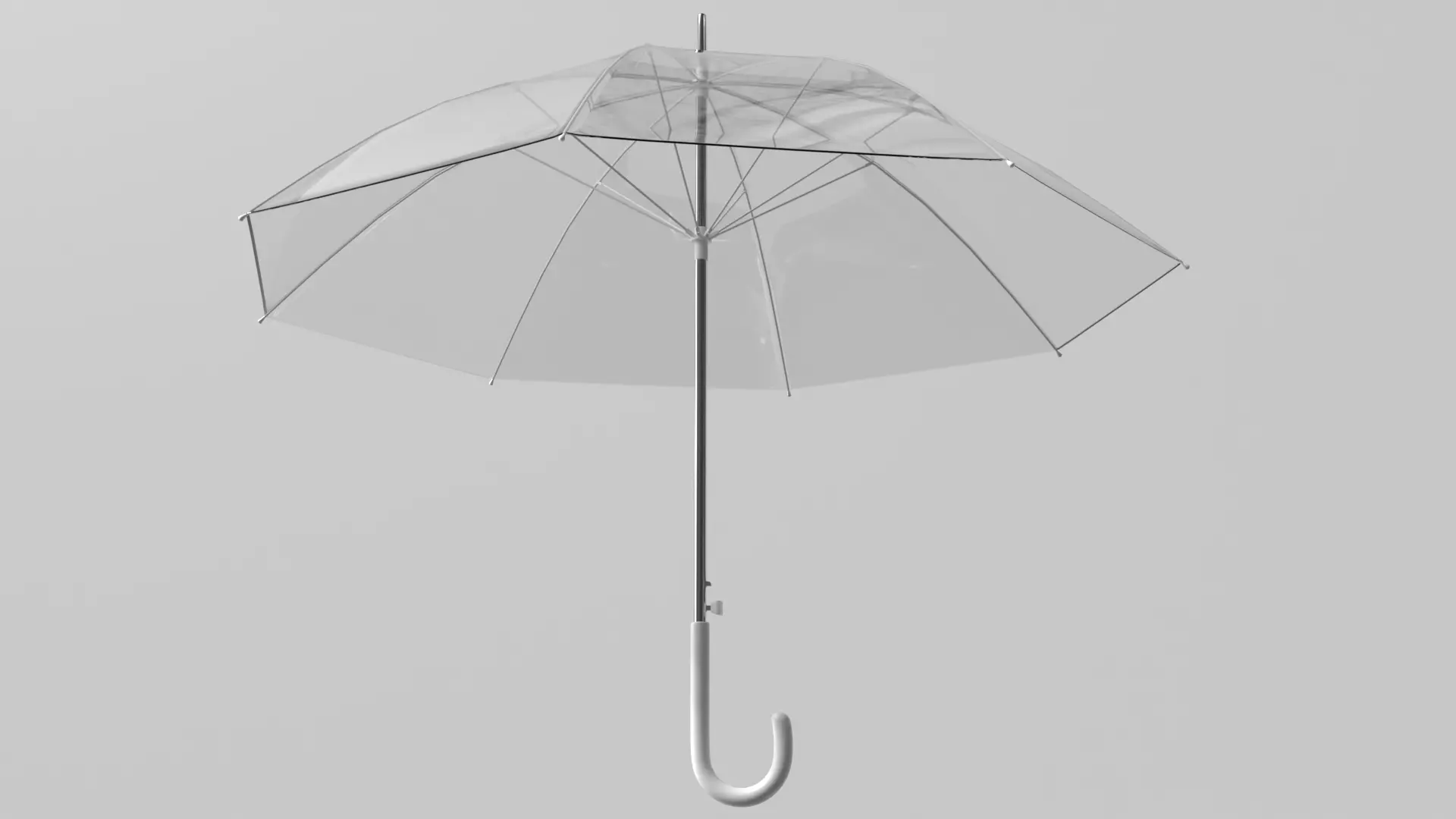 Clear Transparent Bubble Umbrella PBR 2 Low-poly 3D model