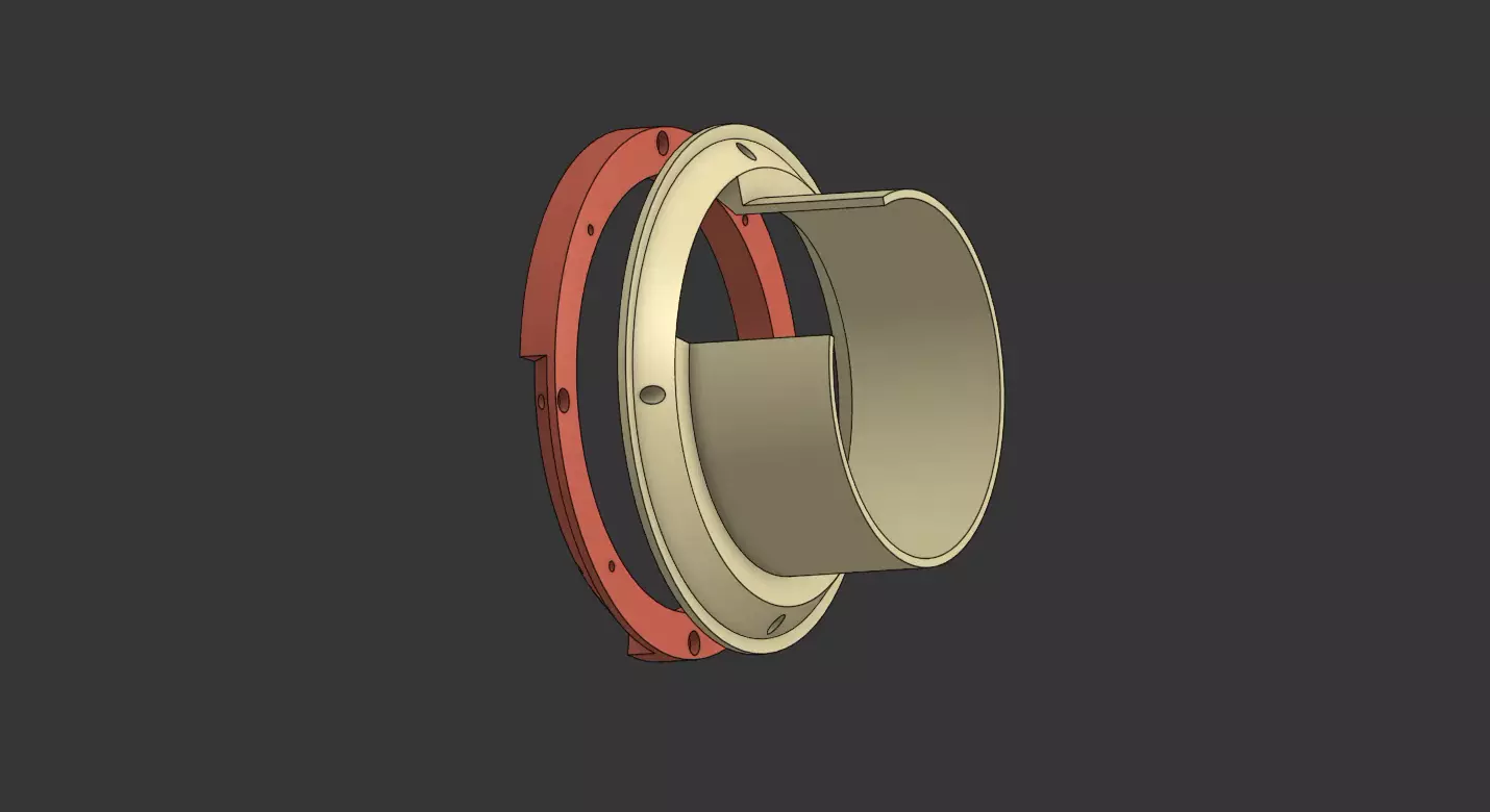 Renault Megane 65inc Door Speaker Spacer Rings 3D print model