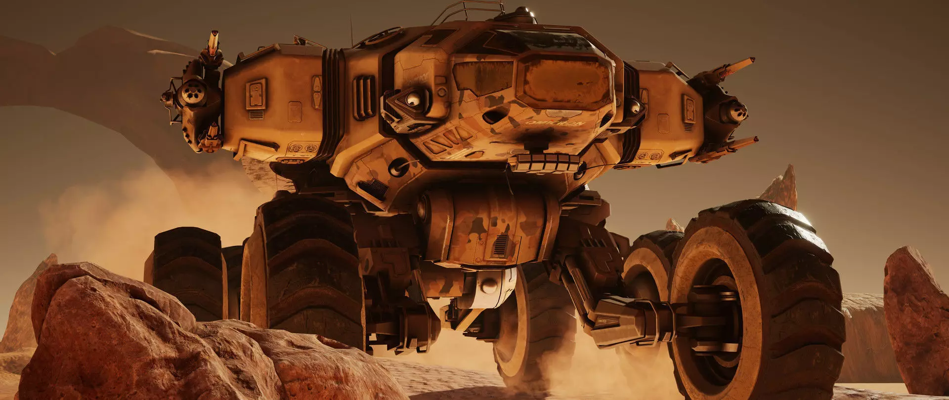 Mars Rover Low-poly 3D model_0