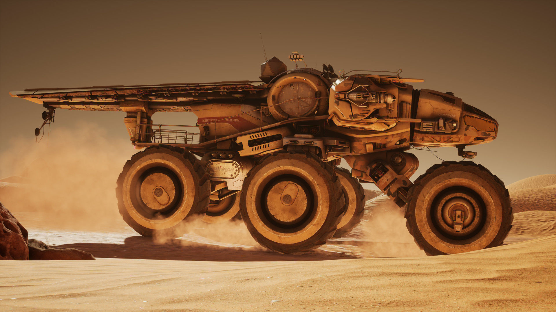 Mars Rover Low-poly 3D model_8