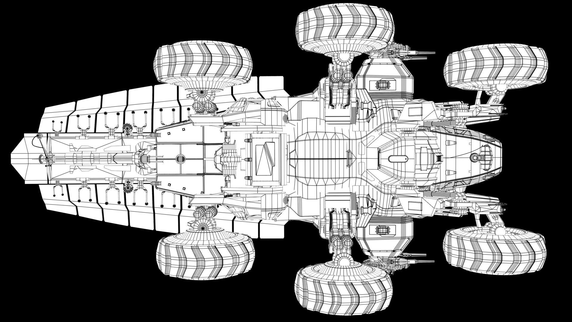 Mars Rover Low-poly 3D model_10