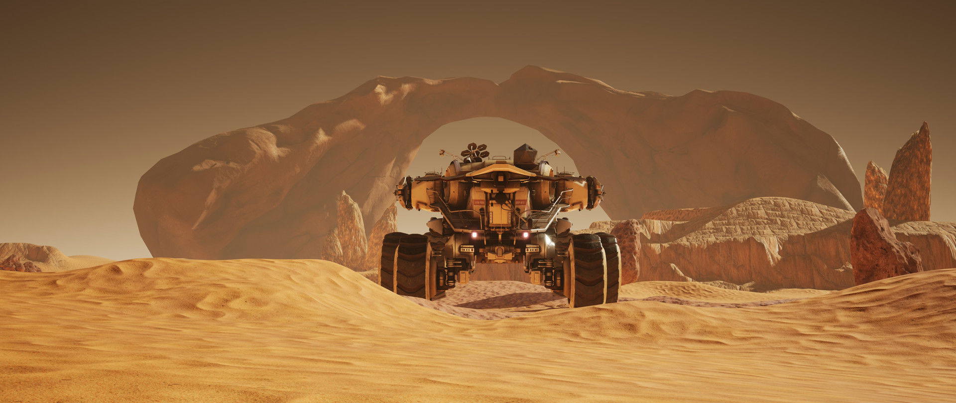 Mars Rover Low-poly 3D model_4