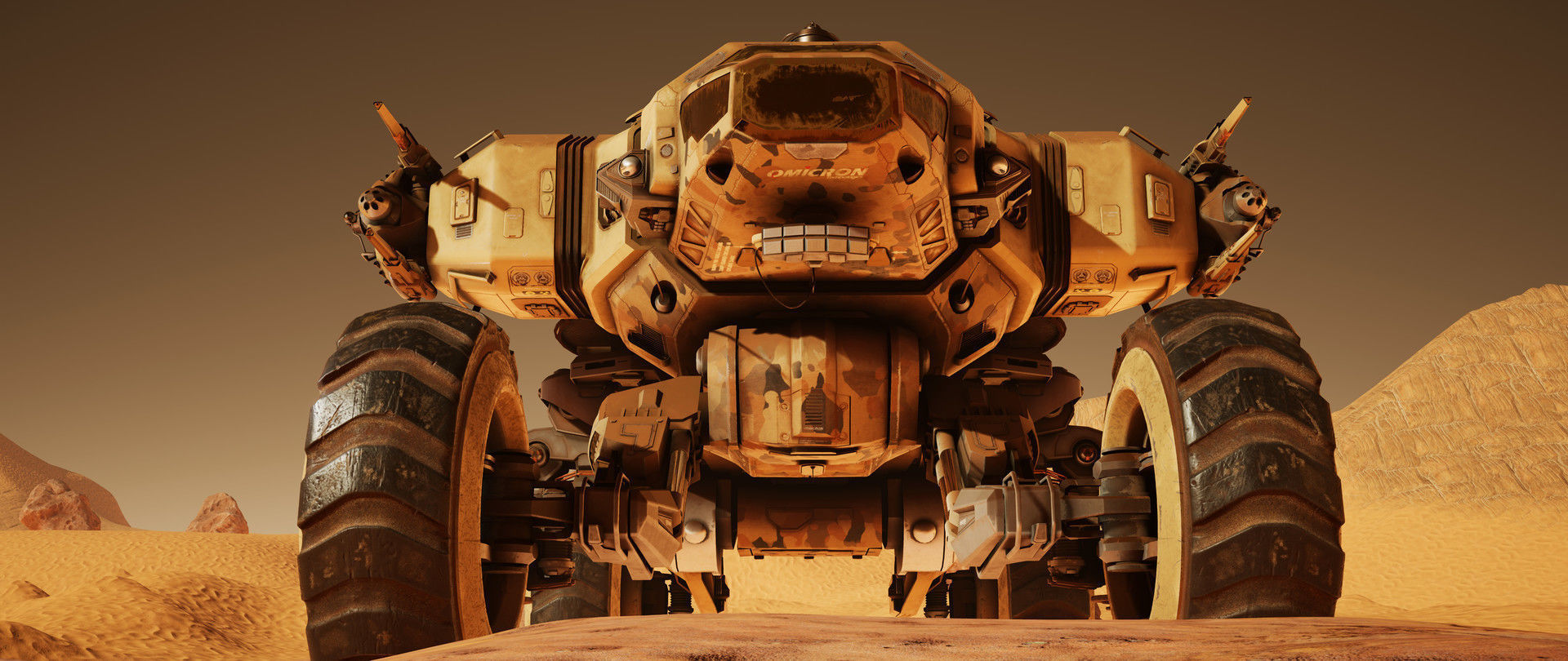 Mars Rover Low-poly 3D model_2