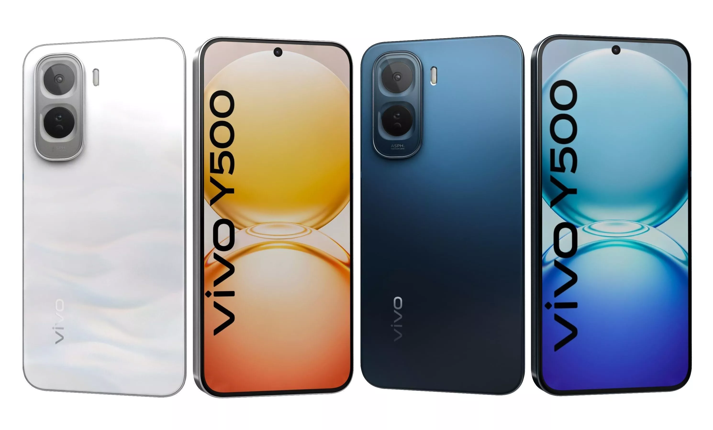 Vivo Y500 4G Blue And White 3D model