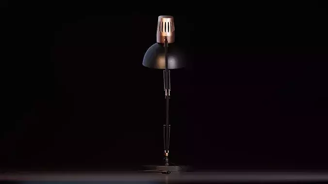 Adjustable Desk Lamp Low-poly 3D model 5