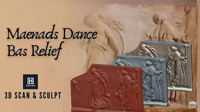 Dancing Maenads BasRelief 