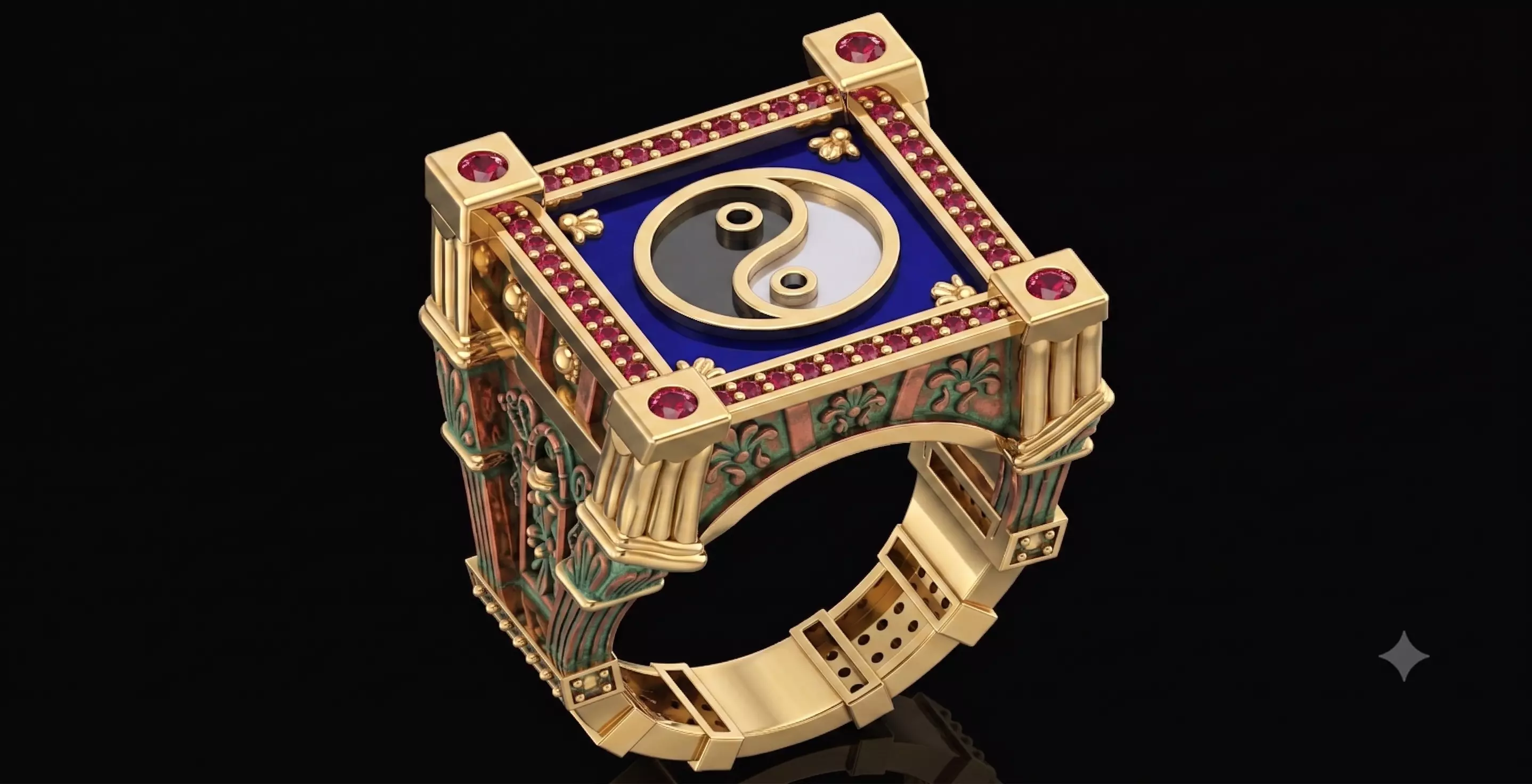 Ying Yang Ring 3D print model