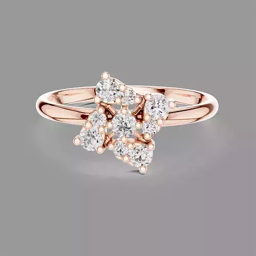 Minimalistic Ultra Light Weight Diamond Ring 