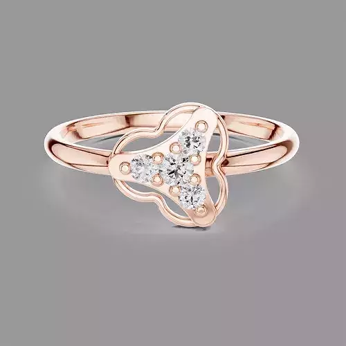 Minimalistic Ultra Light Weight Diamond Ring 