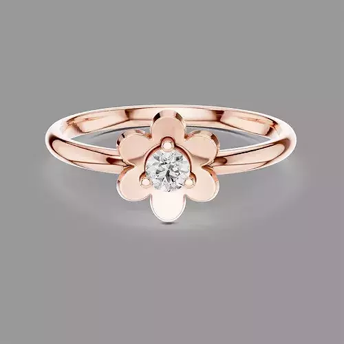 Minimalistic Ultra Light Weight Diamond Ring 