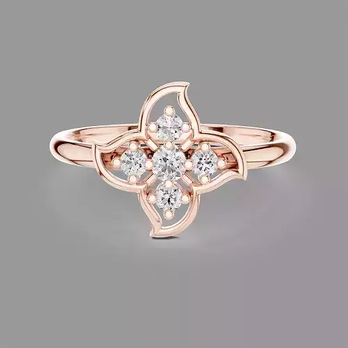 Minimalistic Ultra Light Weight Diamond Ring 