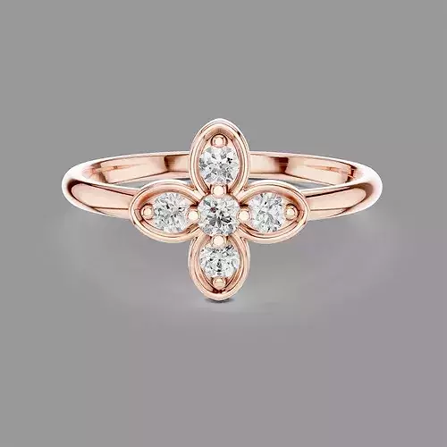 Minimalistic Ultra Light Weight Diamond Ring 