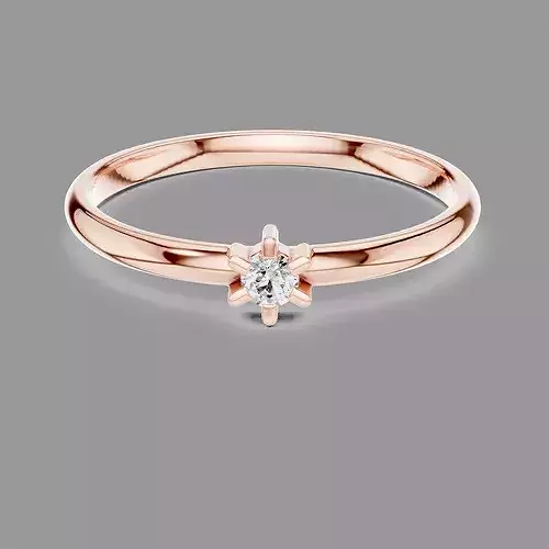 Minimalistic Ultra Light Weight Diamond Ring 