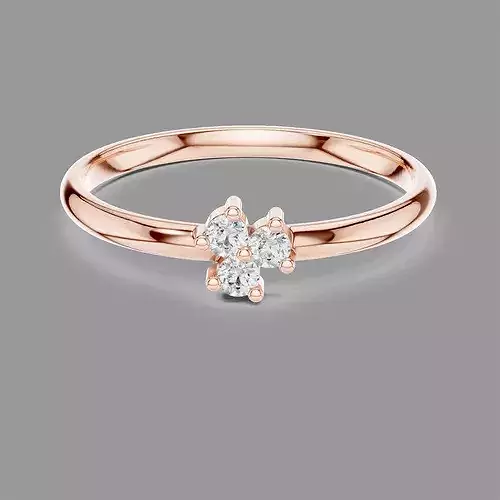 Minimalistic Ultra Light Weight Diamond Ring 