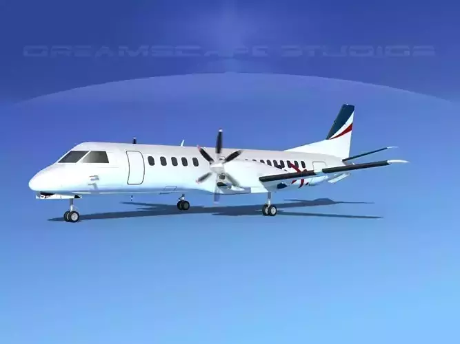 SAAB 2000 Rex Regional Express 3D model