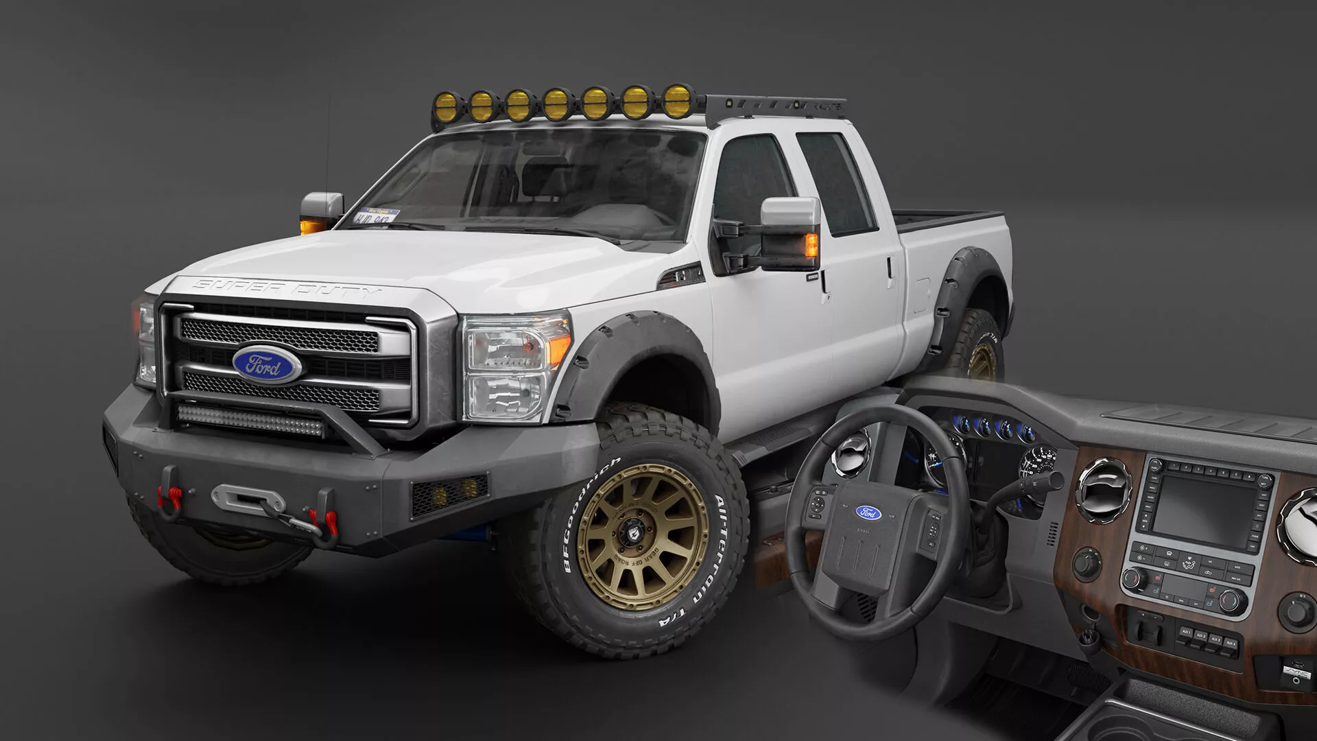 2012 Ford F350 Super Duty Offroad - Complete Model 3D model