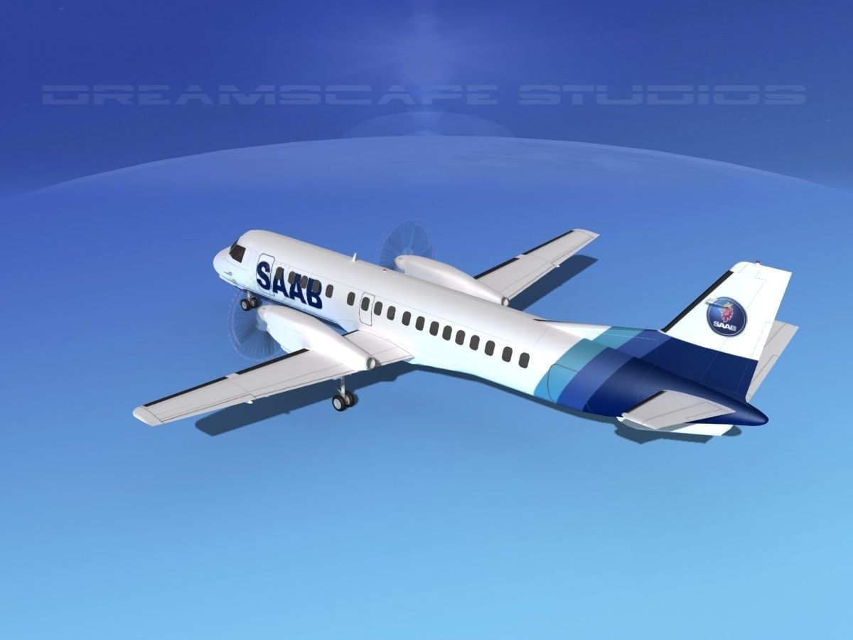 SAAB 2000 SAAB 3D model_8