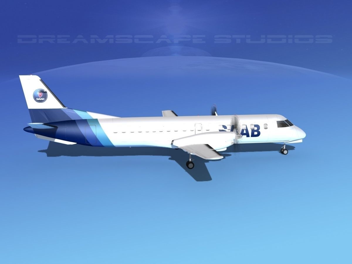 SAAB 2000 SAAB 3D model_4