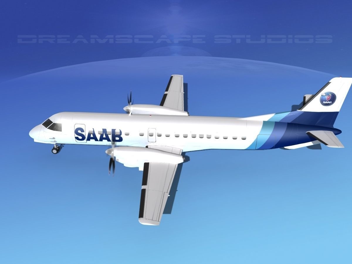SAAB 2000 SAAB 3D model_9