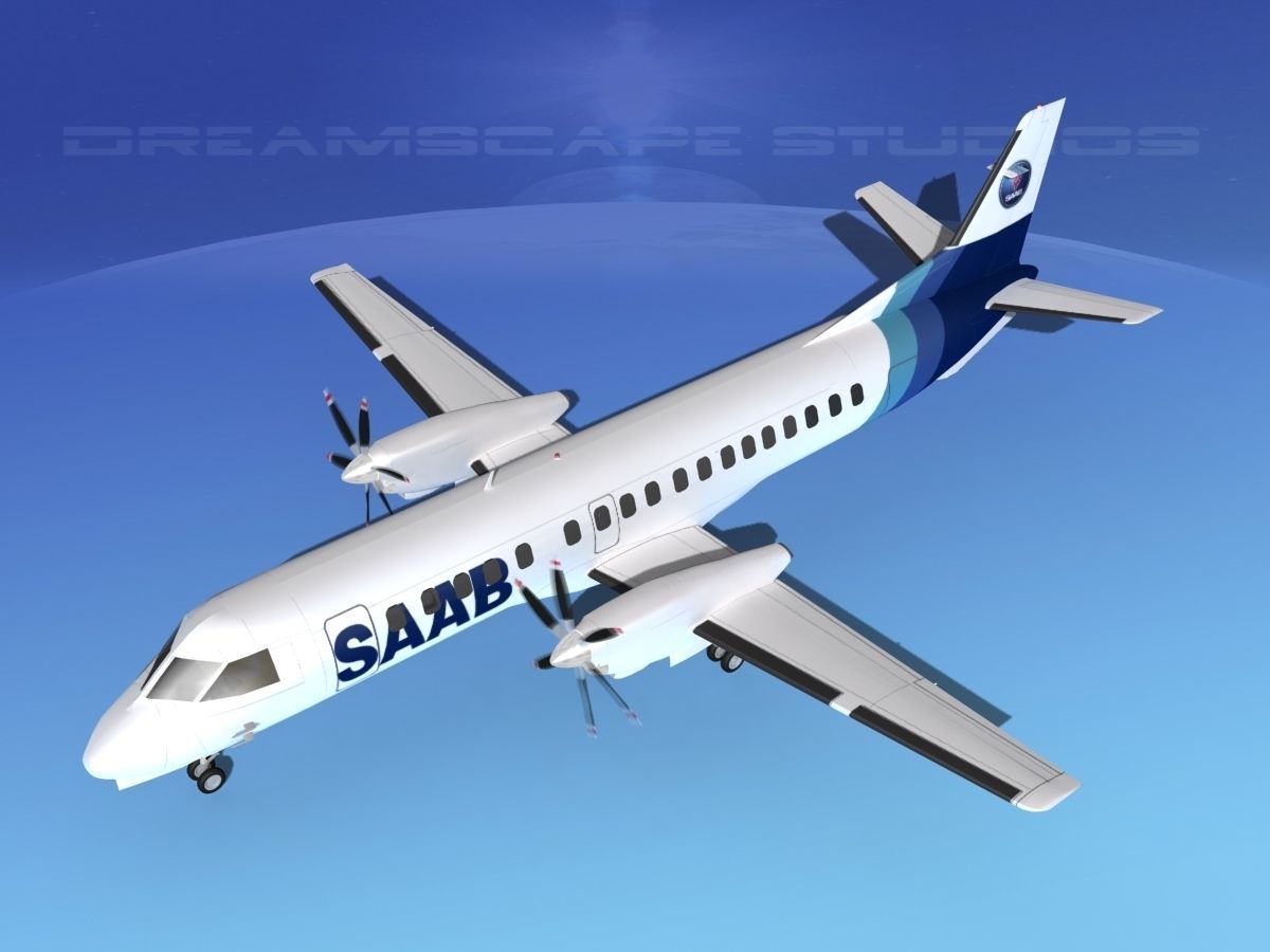 SAAB 2000 SAAB 3D model_10