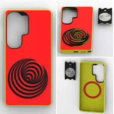 Spiral Illusion MagSafe Case 3D print model
