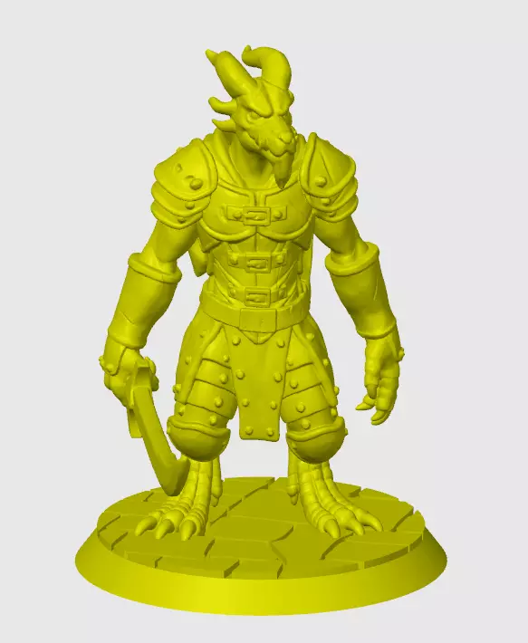 Kobold Warrior 3D Print 3D print model