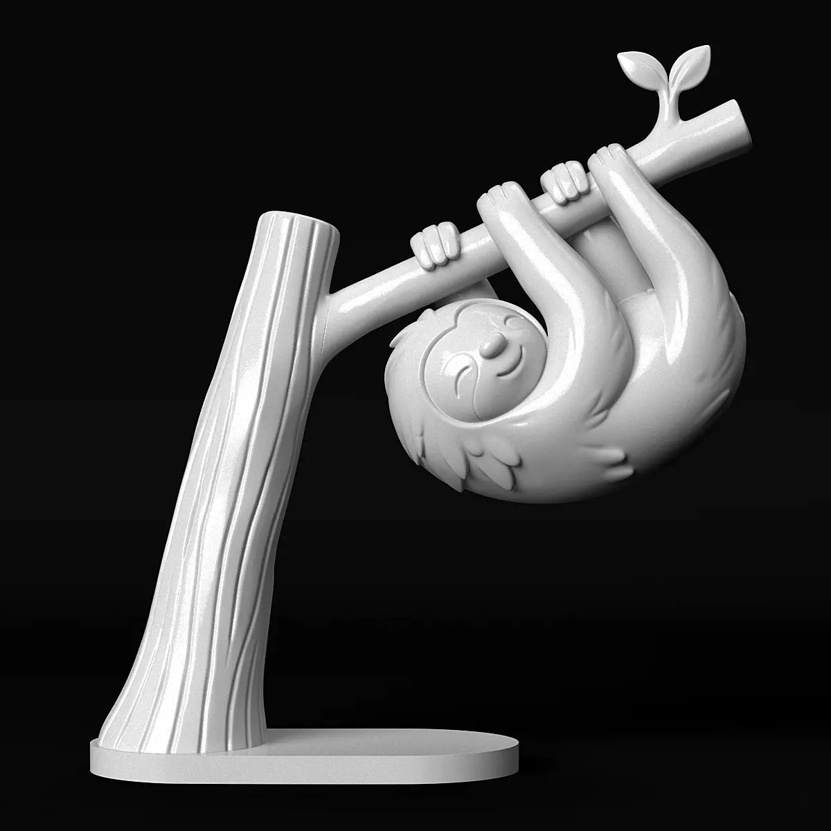 Hanging Sloth Sculpture 3D print model