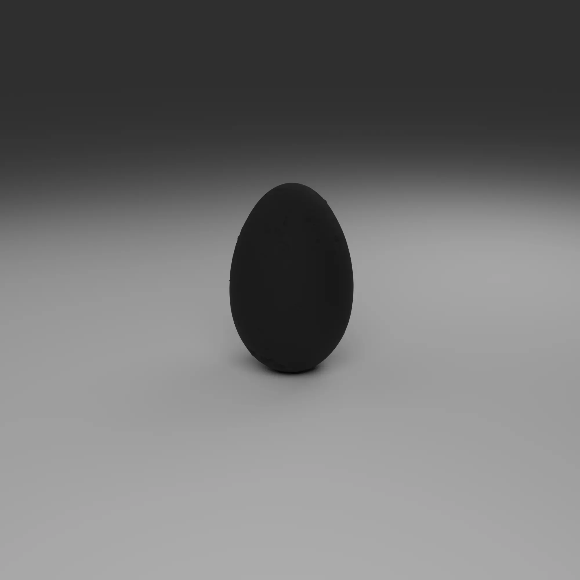 Decorative Textured Black Egg 3D print model