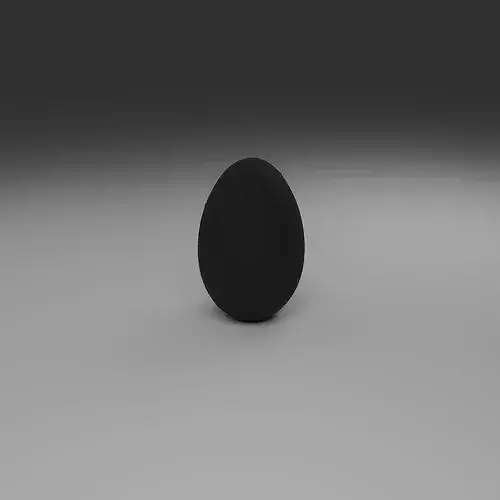 Decorative Textured Black Egg