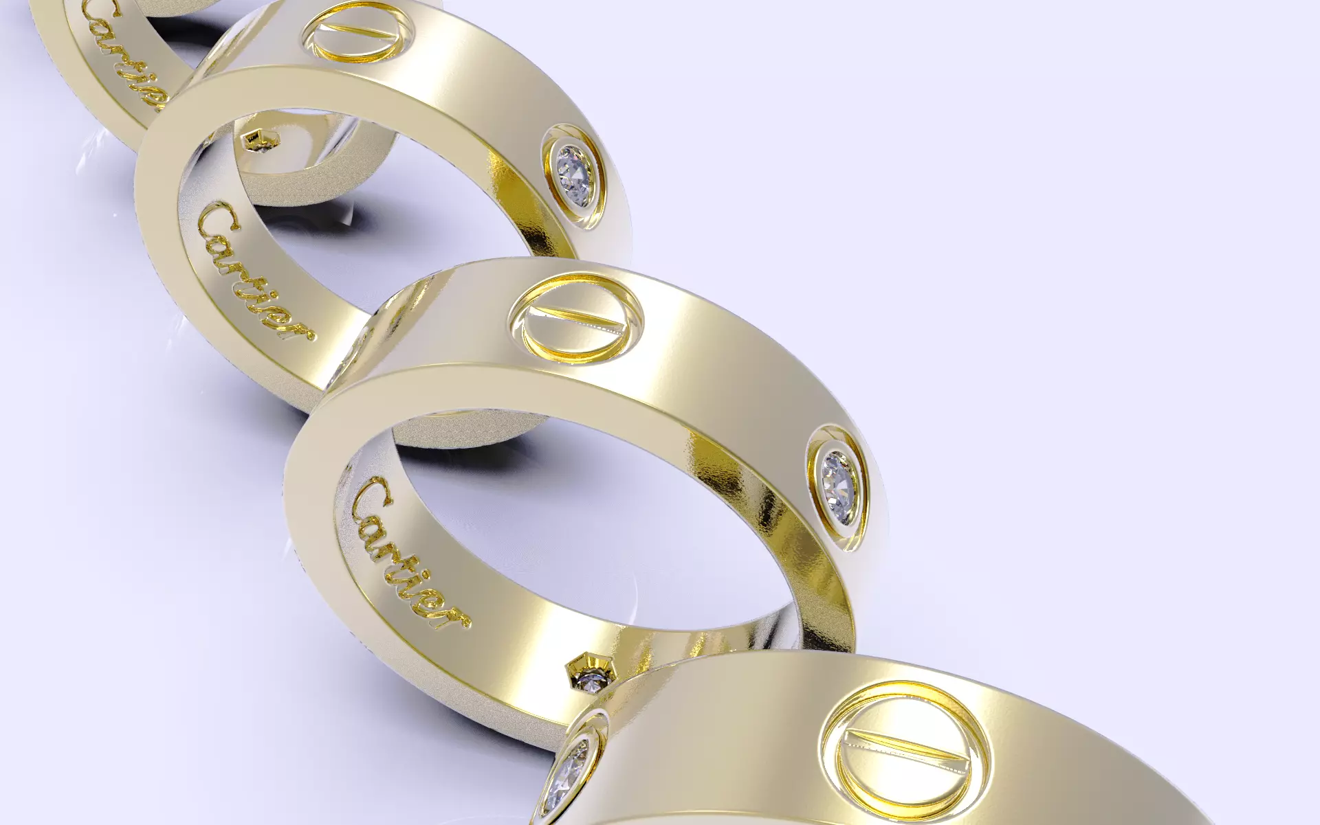 cartier love ring cod 587 3D print model