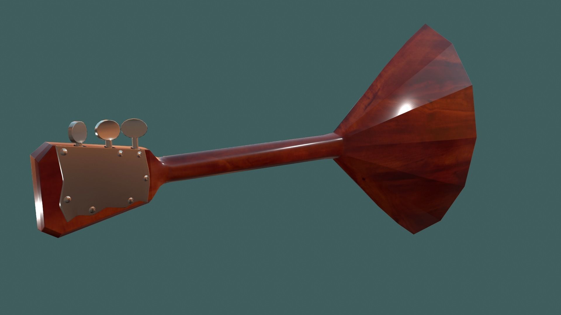Balalaika PBR textures model Low-poly 3D model_3