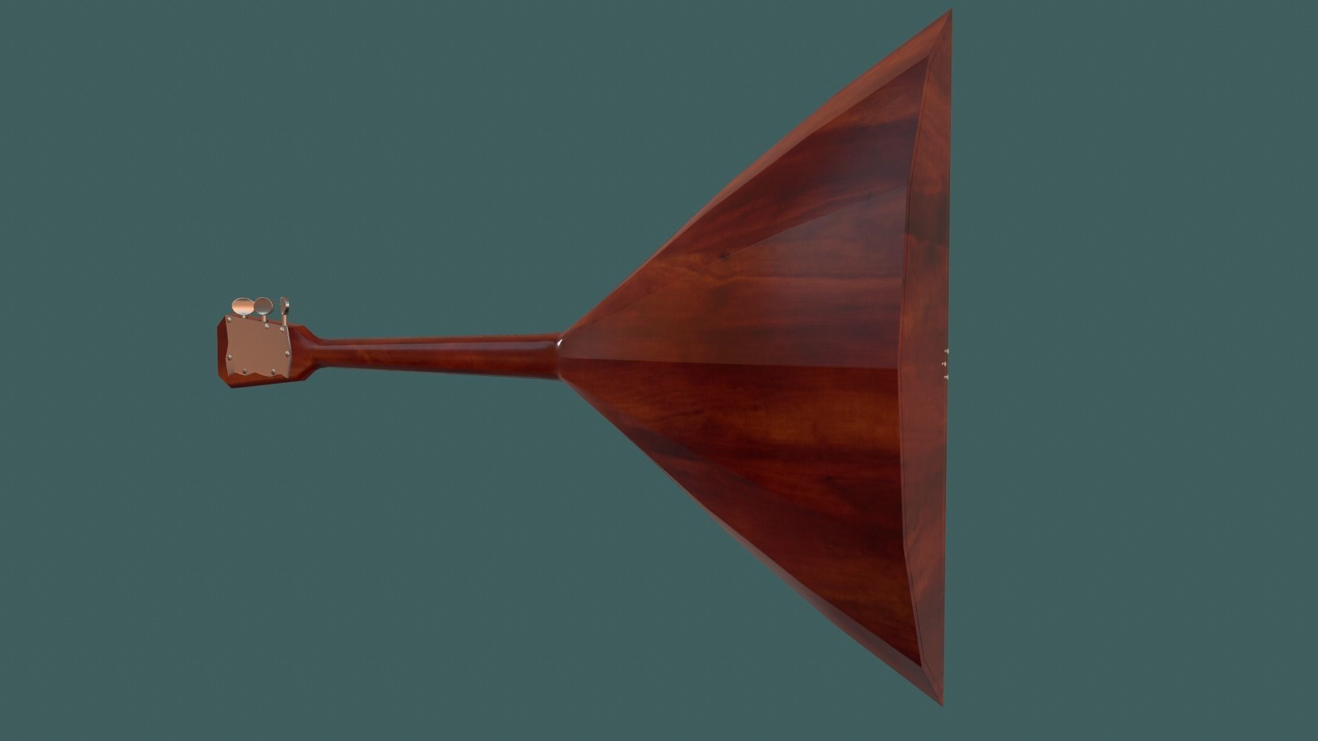 Balalaika PBR textures model Low-poly 3D model_6