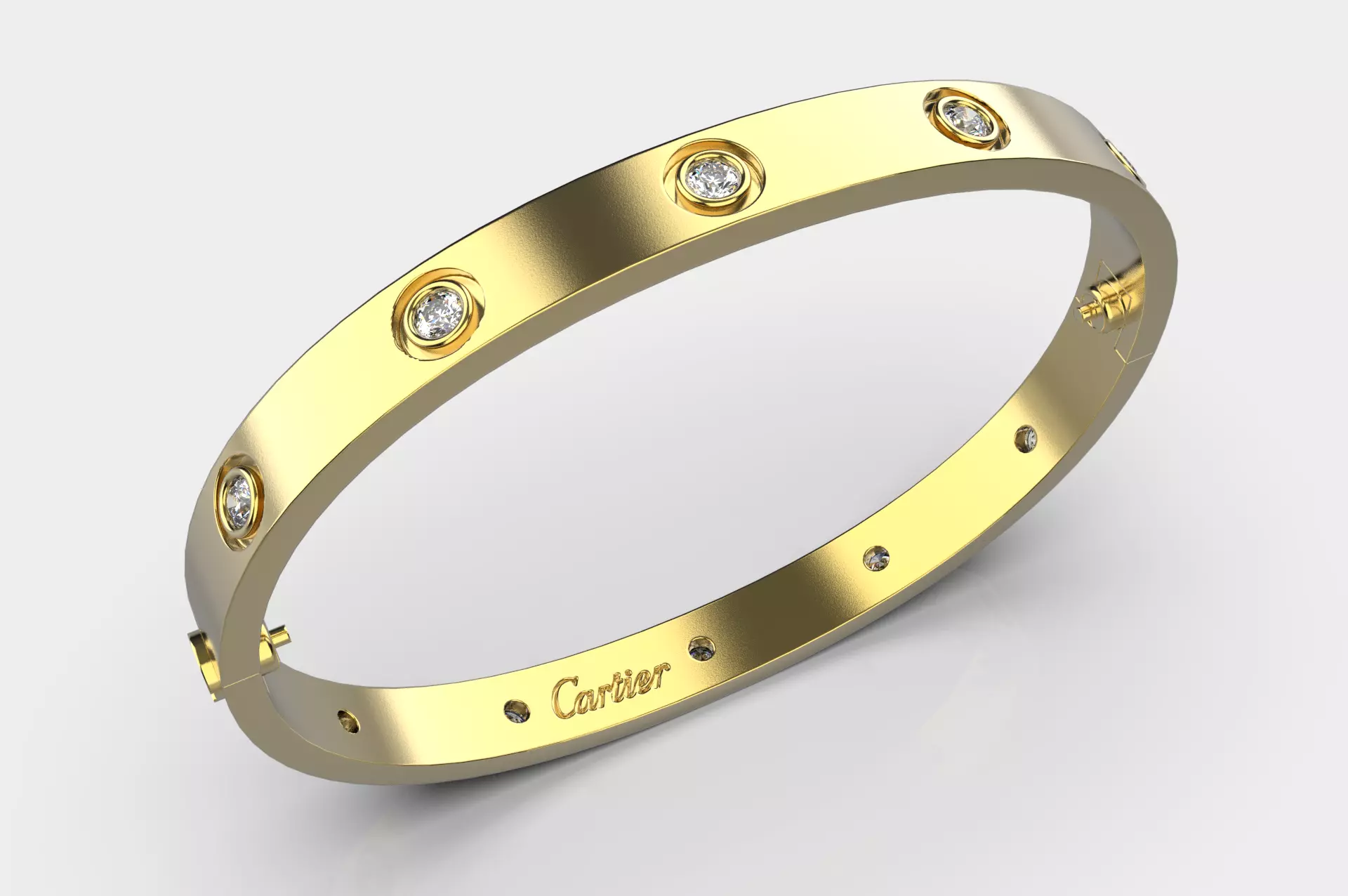 cartier bracelet love 16mm cod25 3D print model