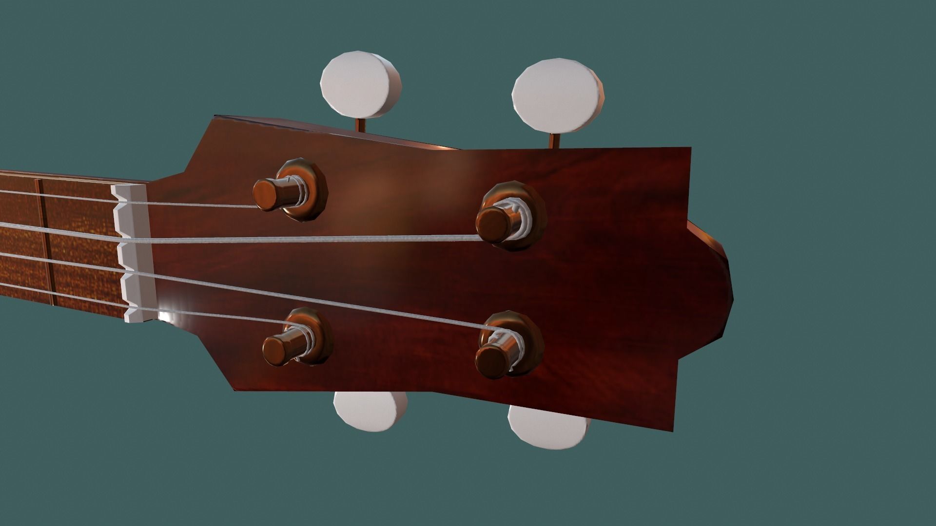 Banjo PBR textures model Low-poly 3D model_5