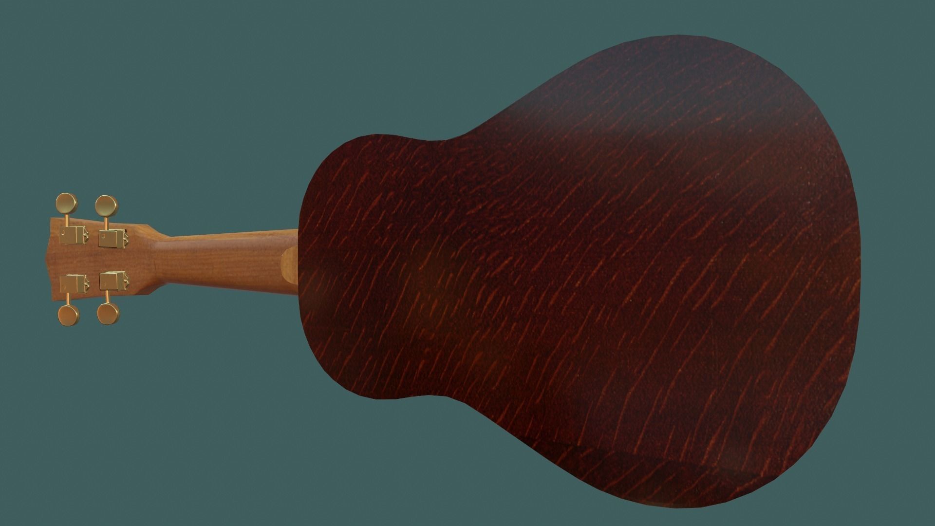 Ukulele PBR textures model Low-poly 3D model_6