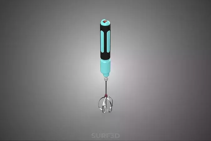 ELECTRIC MOTOR HAND BLENDER MIXER BEATER WHISK EGG FROTHER FOAM 3D model 5