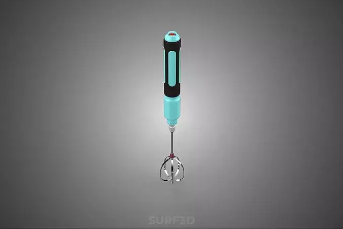 ELECTRIC MOTOR HAND BLENDER MIXER BEATER WHISK EGG FROTHER FOAM 3D model 3