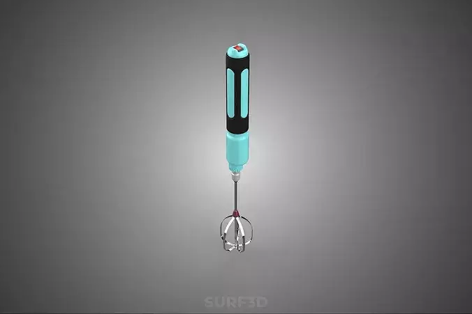 ELECTRIC MOTOR HAND BLENDER MIXER BEATER WHISK EGG FROTHER FOAM 3D model 2
