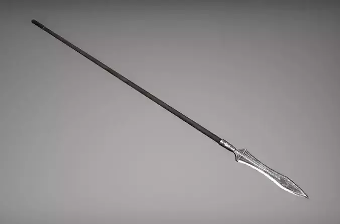 Medieval spear Free low-poly 3D model